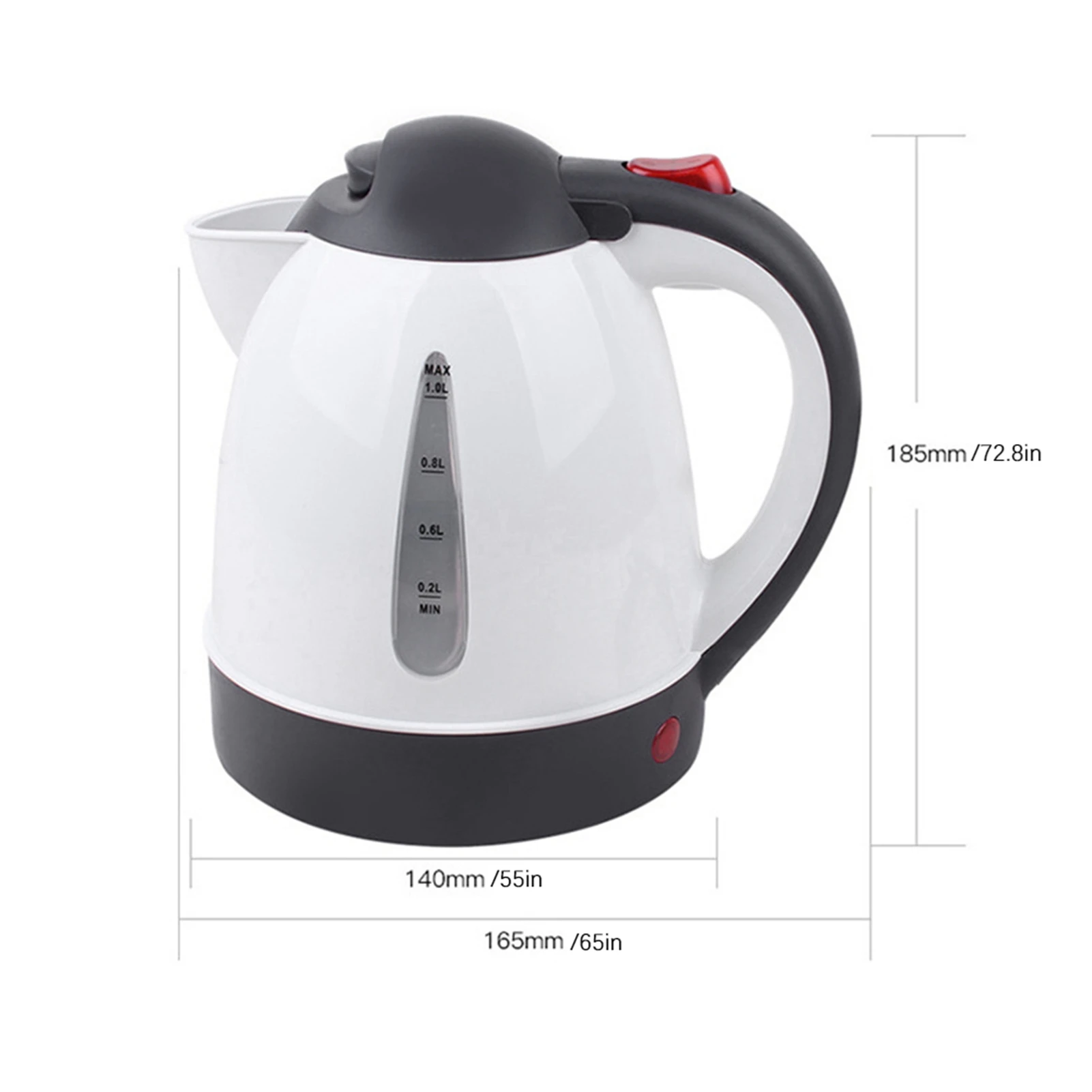 자동차 전기 주전자 1000mL 24V 250W 휴대용 시거잭 주전자, 뜨거운 물, 차, 커피 만들기용 자동차 전기 주전자