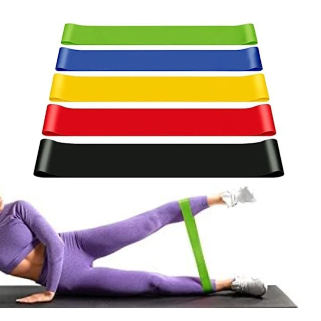 5 Different Resistance Bands Yoga Band Fitness Exercise Training Hip Tension Band Leg Squat Dance Elastic Loop Stretch Band