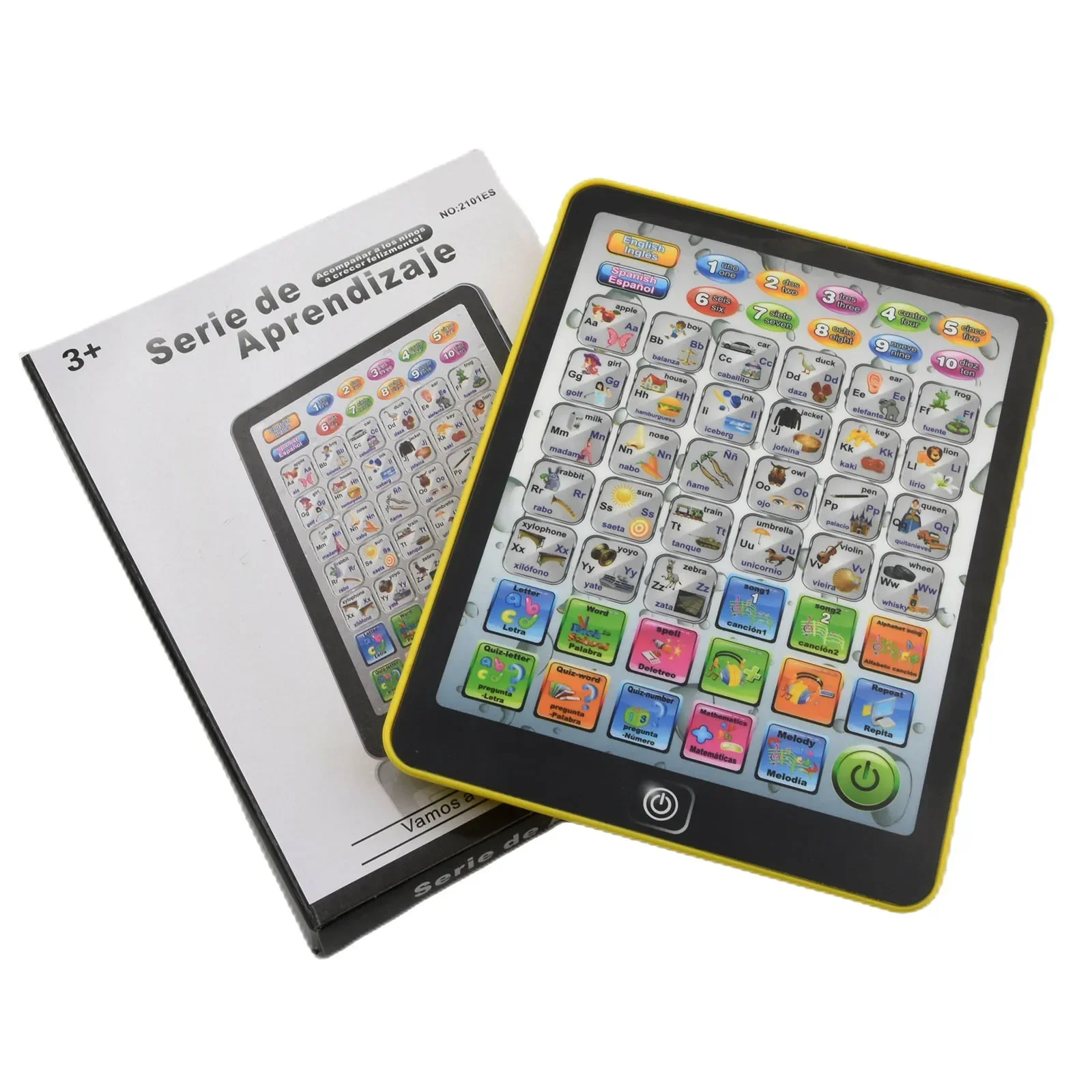 Educational Learning Toy Alphabet Educational Toys Spanish English Language Learning Machine Children Multi-function Laptop Computer Alphabet Pronunciation Early Educational Toys