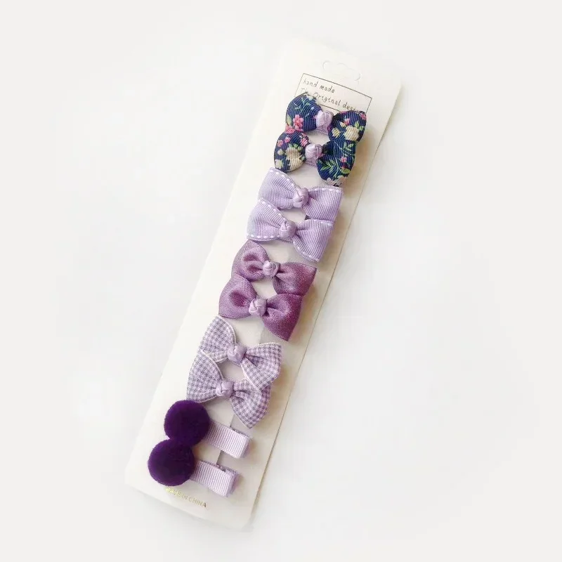 10/5Pcs Bowknot Baby Girl Hairpins Cute Floral Plaid Dot Children Hair Clips Baby Hairpin Kids Barrettes Baby Hair Accessories 5