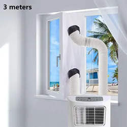 Enhanced Waterproof Window Seal for Portable Air Conditioners - Adjustable Air Conditioner Accessory (3 meters long)