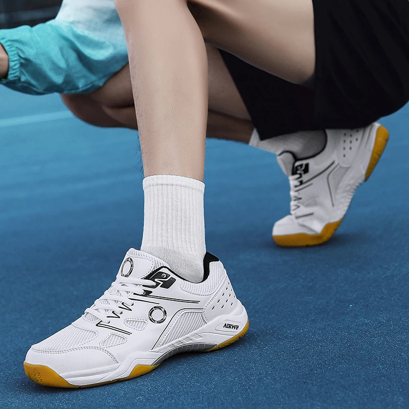 Luxury Brand Men's Volleyball Shoes, Outdoor Fitness Lightweight Badminton Shoes, Men's Tennis Training Sports Shoes