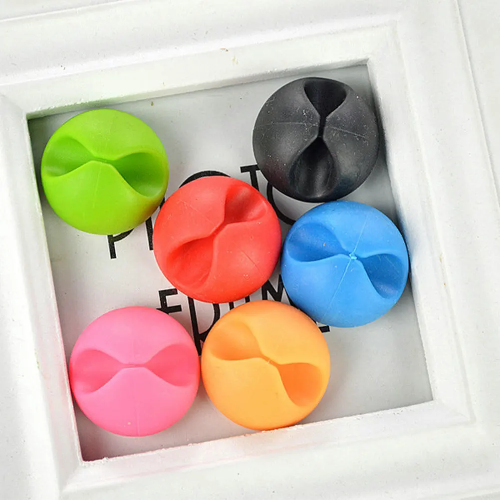 24Pcs 헤비 듀티 플라스틱 케이블 클립 정리기, 책상 TV 컴퓨터 가정 사무실 코드 관리 와이어 클립 정리기, 깔끔한 케이블 정리