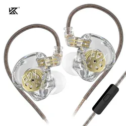 Enhanced Bass Stereo Earbuds - High-Fidelity In-Ear Headphones for Music, Gaming, and Sports (EDXlite Clear Mic)