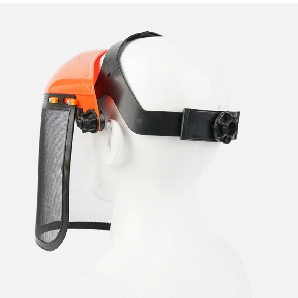 Safety Helmet face shield mask garden trimmer helmet Chainsaw Helmet Mesh Face Shield For Electric Cutting Forestry Logging Mower Gardening Protection Splash Prevention