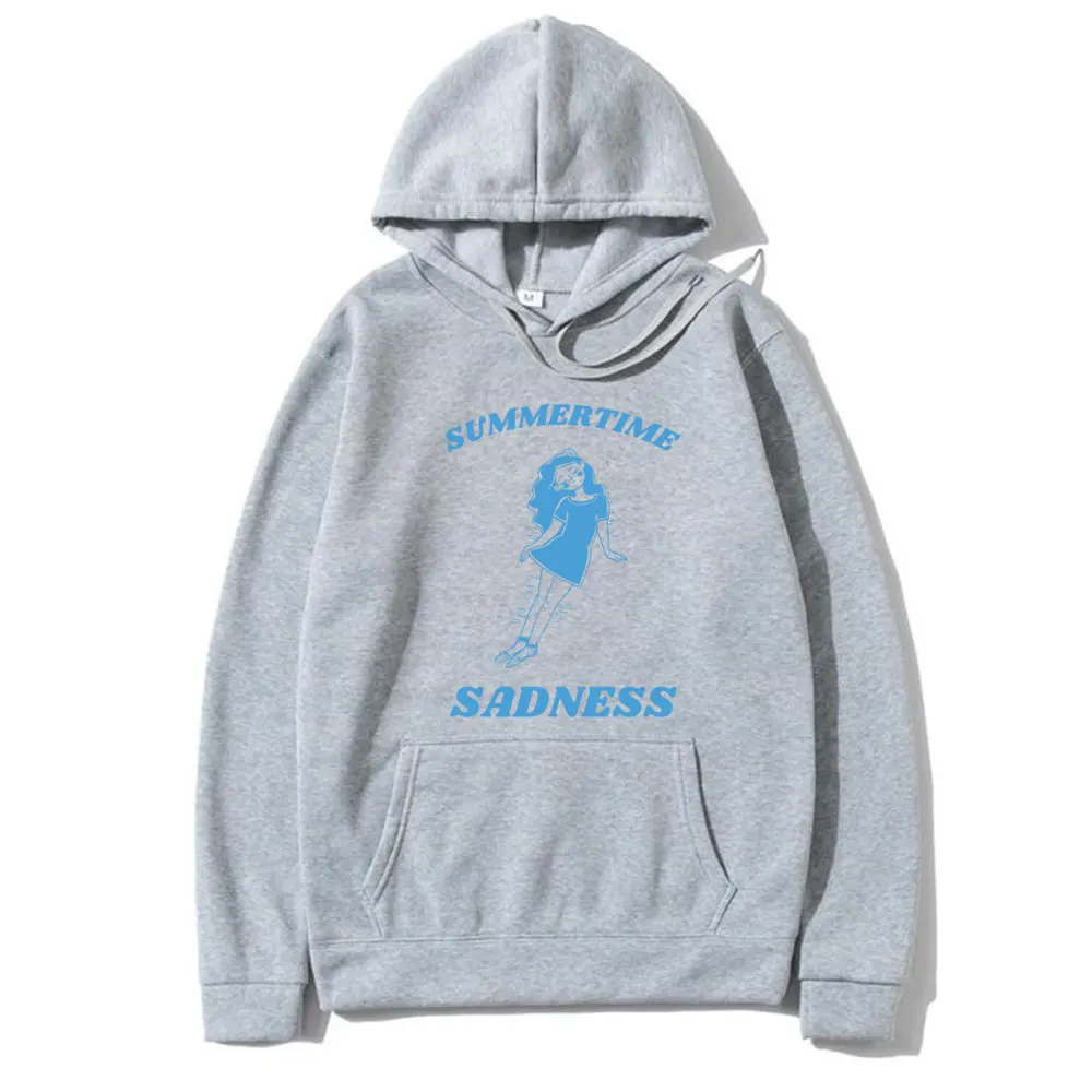Funny Lana Del Rey Summertime Sadness Meme Graphic Hoodie Men Women Hip Hop Pullover Hoodies Men's Vintage Oversized Sweatshirt
