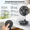 Belife X10 Portable Fan, Cordless Oscillating Fan with Remote, Foldable Telescopic Adjustable Height Fan with LED Light & Timer 4