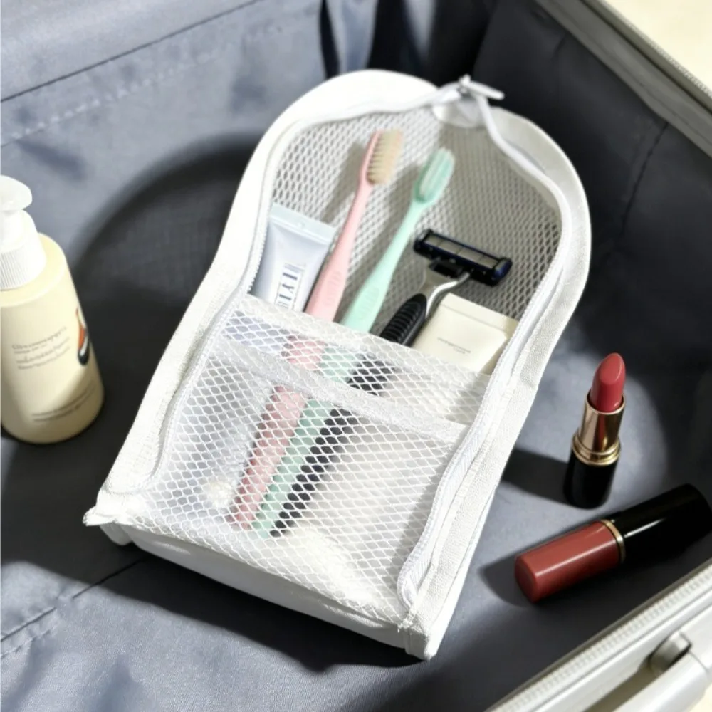 1/2pcs EVA Mesh Cosmetic Bag Travel Stand Storage Makeup Bag Organizer Female Make Up Pouch Portable Toiletry Beauty Case 1