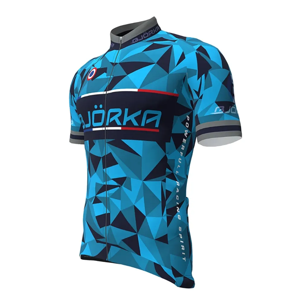 thumbnail image 1 of Camisetas de ciclismo de manga corta de verano BJORKA para hombre, maillot de ciclismo, ropa de ciclismo de secado rápido, camisetas de ciclismo de secado rápido y de alta calidad, 1 of 4