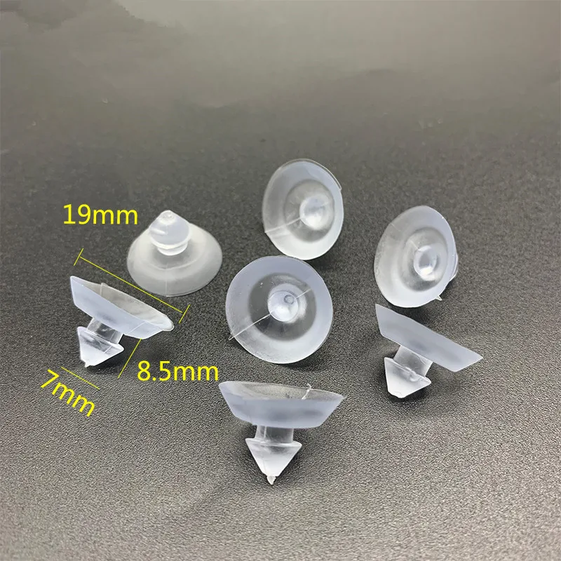 Clear Sucker Suction Cups Mushroom Sucker Pads Hook Hanger For Window Kitchen Bathroom Doll Toy Fridge Car Glass 25mm suction cups