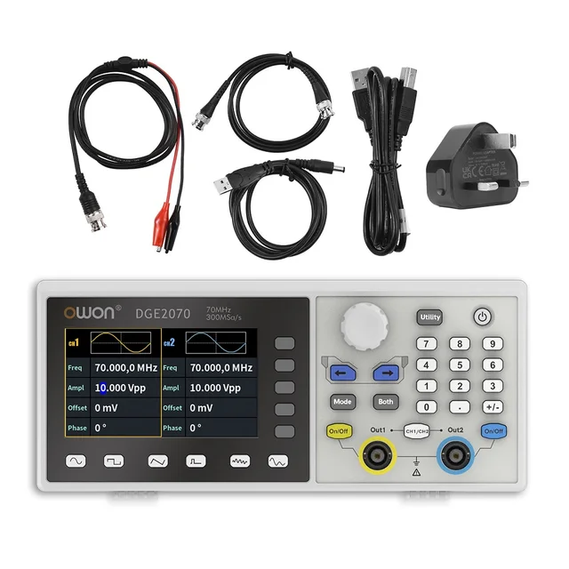 Owon Owon DGE2035 DGE2070 Dual Channels Arbitrary Waveform Generator 35MHz 70MHz 125MSa/s 300MSa/s 14bits Frequency Meter