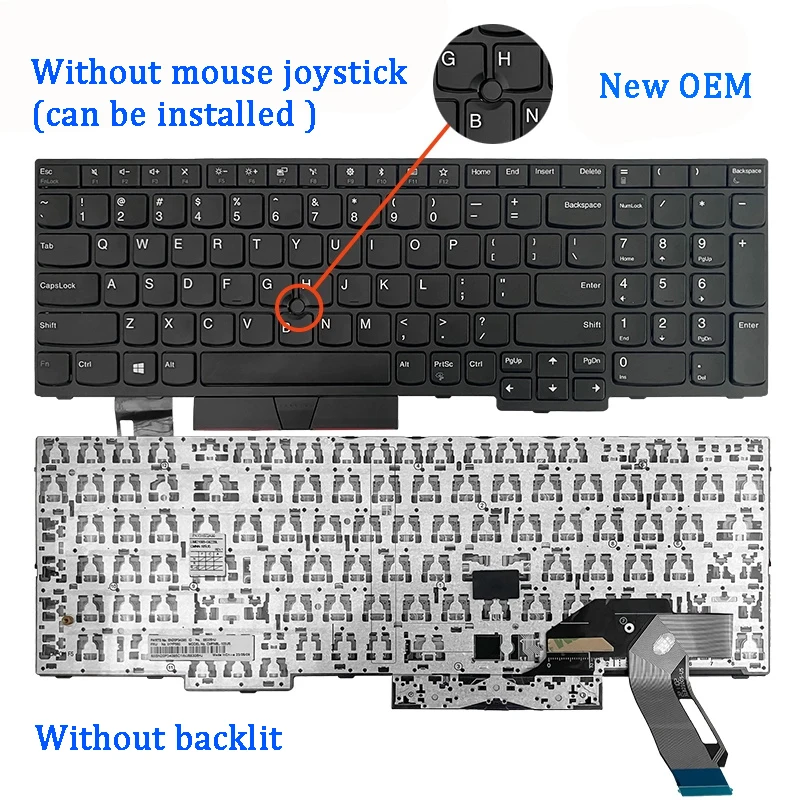 New Original Laptop Keyboard For Lenovo Thinkpad E580 E585 T590 E590 E595 L580 L590 P52 P53 P72 P73 R590 T15 P15S