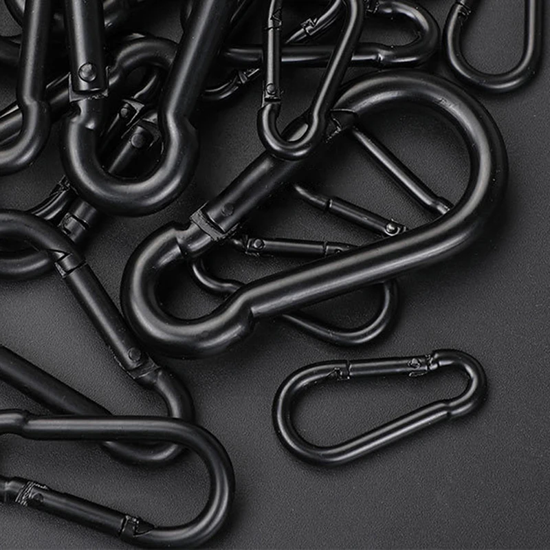 Metal Keychain Clip Hooks D Carabiner Hooks Connector For Jewelry Making Key Ring DIY Findings