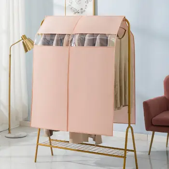 모던하고 심플한 스타일 가정용 의류 더스트 커버, 두꺼운 부직포 바닥 행거 더스트 커버, 단색 의류 보관 더스트 커버