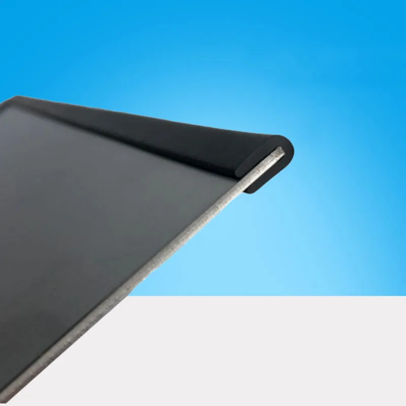 Cable Tray Stainless steel iron sheet rubber sealing strip Sharp Metal Edge  seal U frame binding skateboard Protection bar