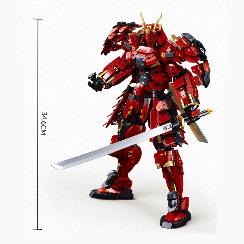 RG サムライ風ロボット模型 赤黒金 RG サムライ風ロボット模型 赤黒金