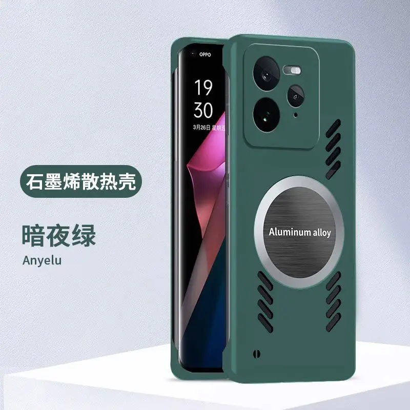 Fashion Graphite Heat Dissipation Magnetic Protective Case with Anti-Fall Cover