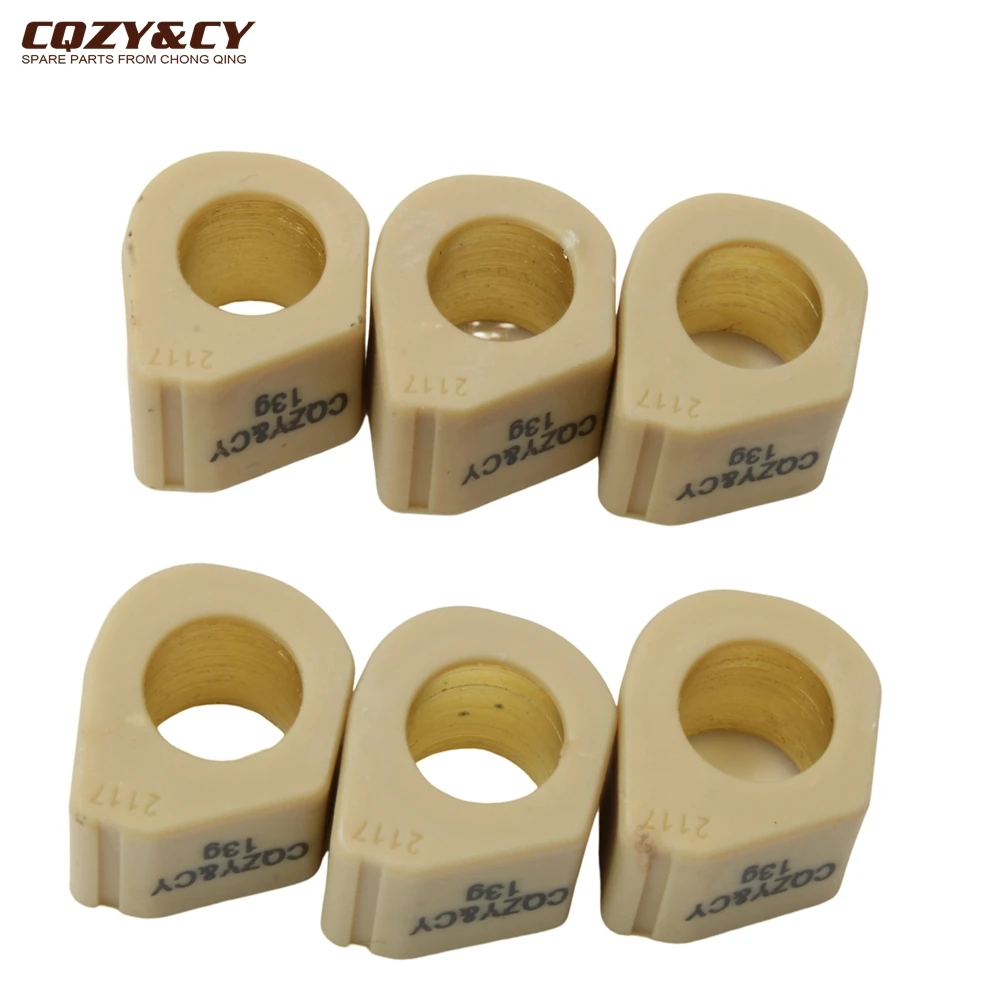 Racing Variator Roller Weights 21x17mm 9g 11.5g 13g 14g For Piaggio X8 X9 Hexagon Gtx Beverly Carnaby Liberty 180 200 250 300