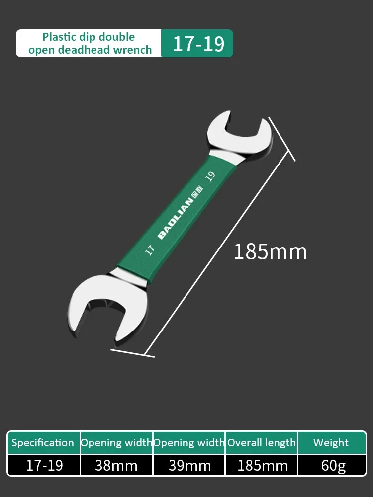 Double-Ended Open Wrench Set - Adjustable Hand Tool Kit