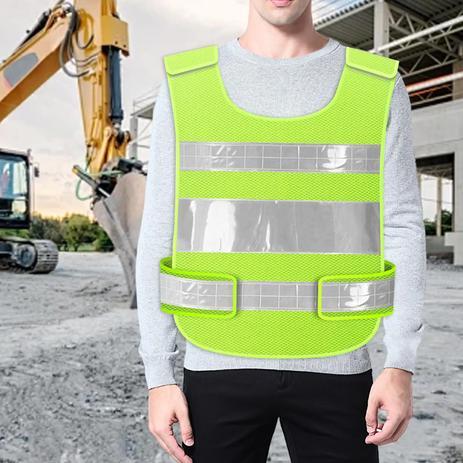 Reflective Vest High Visibility Work Construction Protector Walking Running