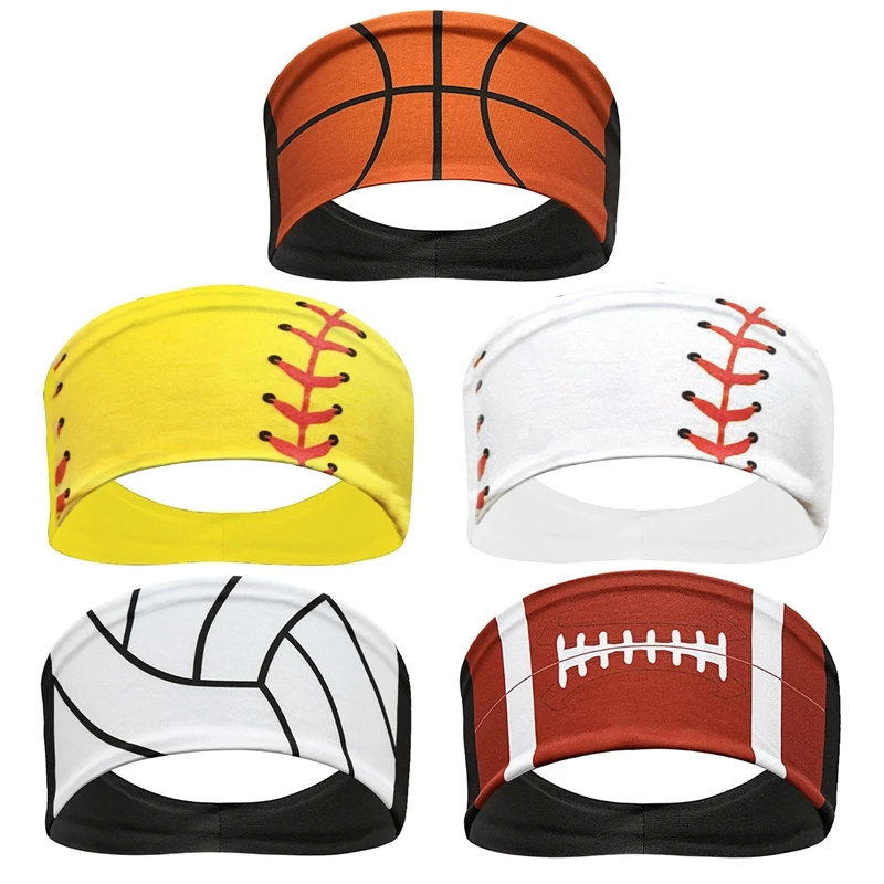 Sports Headbands Basketball Football Breathable Absorbent Yoga Running Fitness Turban Hair Hoop