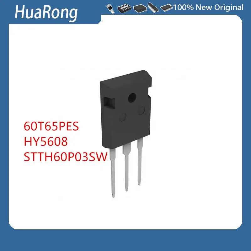 

10Pcs/Lot 60T65PES MBQ60T65PES 60A/650V IGBT HY5608 STTH60P03SW TO-247