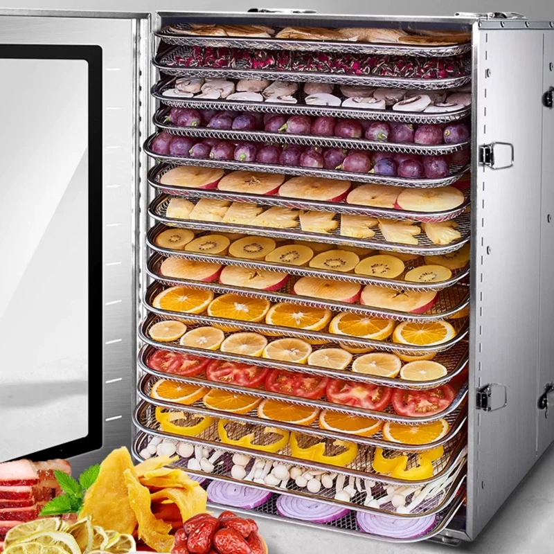 Fruit Vegetable Dryer Household Commercial Food Dehydrator Machine Stainless Steel Meat Drying Maker 4