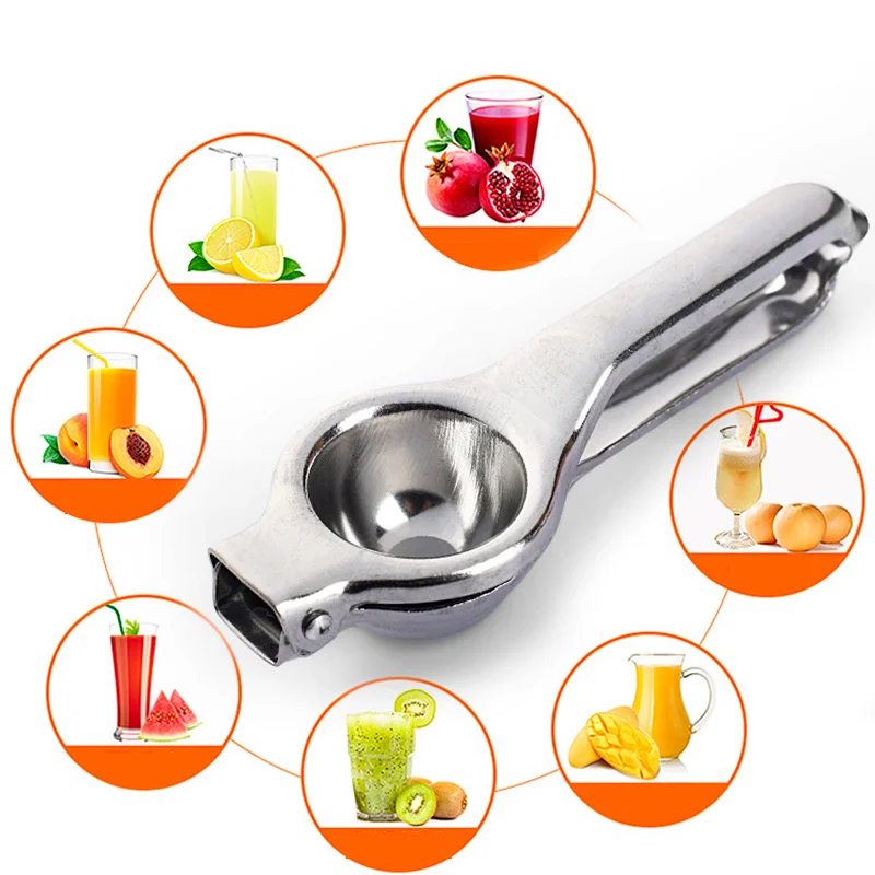 Fruit Juicer Lemon Squeezer Juice Squeezer Lemon Squeezer Stainless Steel Manual Juicer Processor Kitchen Accessories Juice Fruit Pressing Citrus Orange Juicer Lemon Press