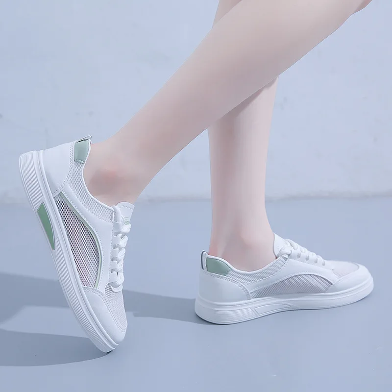 

2023 New Summer Korean Version Versatile Casual Openwork Breathable Thin-soled Women's Shoes D208