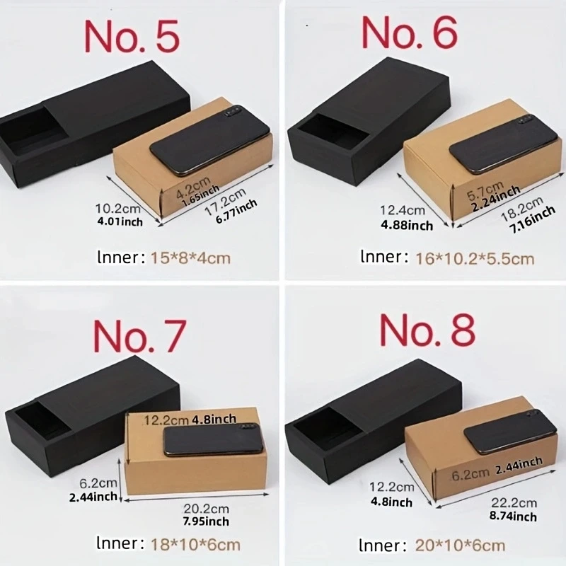 10pcs Transparent PVC Window Kraft Paper Package Boxes, Clear Dessert Drawer Box for We... - SKU PWPB1040 - UGI Packaging