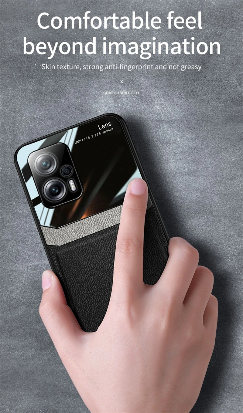 Luxury Leather And Plexiglass Phone Case For Xiaomi Poco X4 Gt_voghion.com