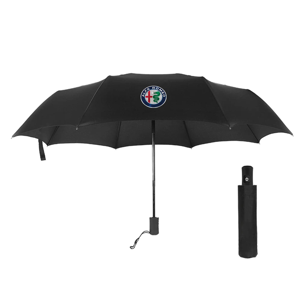12 Bone Automatic Folding Umbrella For Alfa Romeo Giulietta Stelvio Mito 159 147 156 Giulia GT Tonale car umbrella