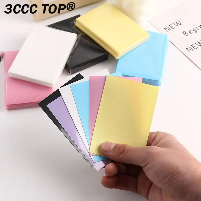 

50Pcs/lot Ice Cream Color Card Bag Photocard Sleeves Idol Photo Cards Protective Storage Bag PP Frosted Card Film