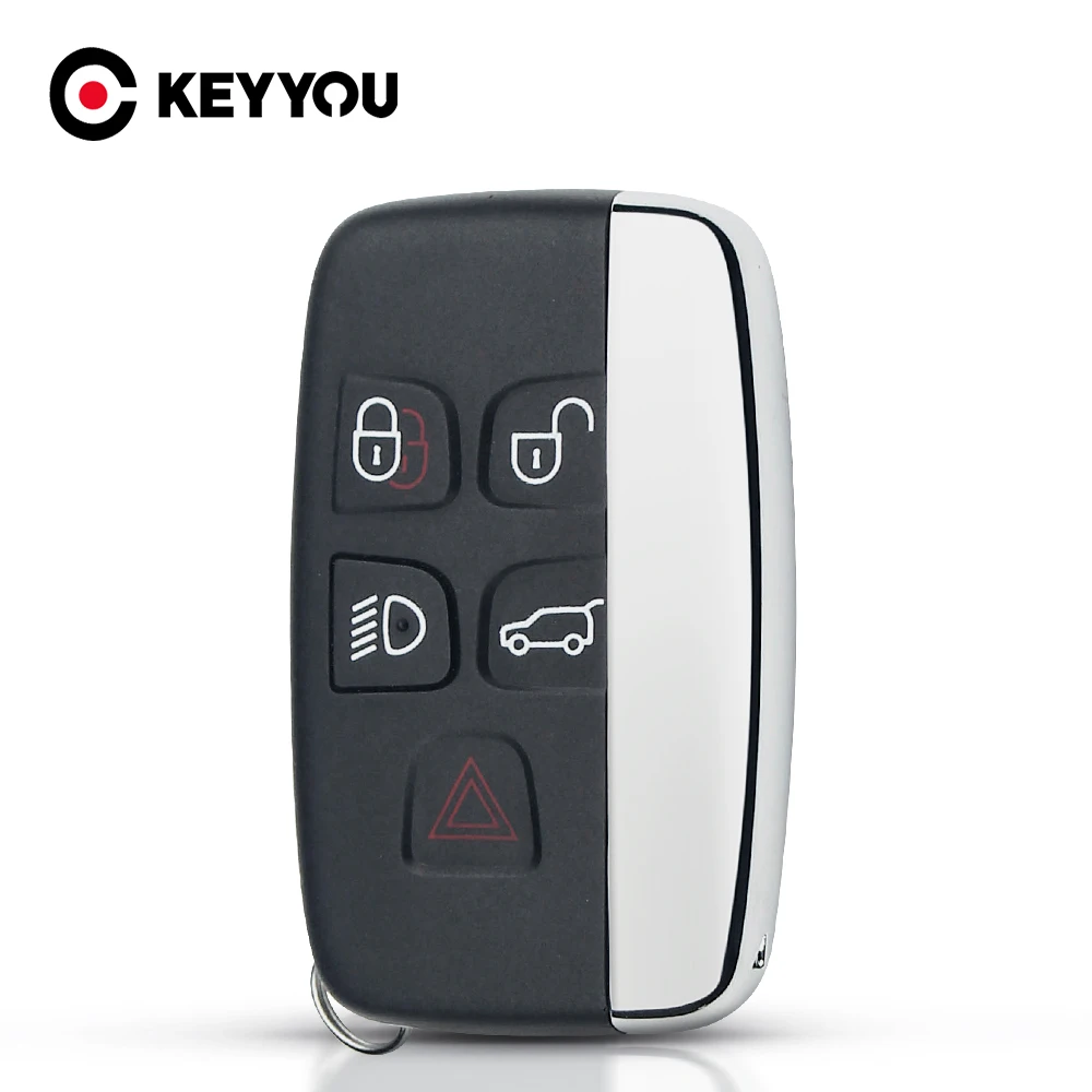 

KEYYOU чехол для дистанционного ключа от машины для Land Rover Sport Evogue LR4 2010-15 Refit Jaguar XE XFL Et Discover FREELANDER 5 кнопок