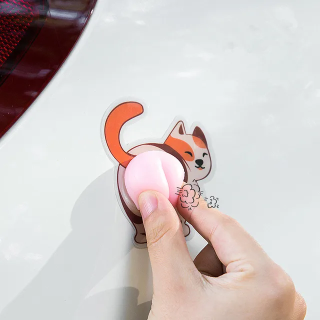 Cute Kawaii Cute Peach Ass Squeeze Fingertip Toy DIY Bumper Anti-collision Sticker Squeeze Elastic Decompression Children's Toy 2