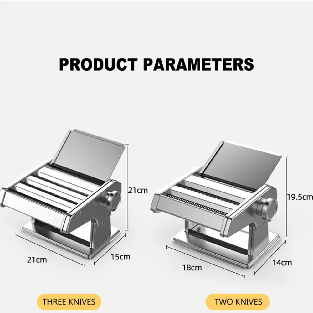 Manual Noodle Machine Pasta Noodle Maker Machine Commercial Household Stainless Steel Press Spaghetti