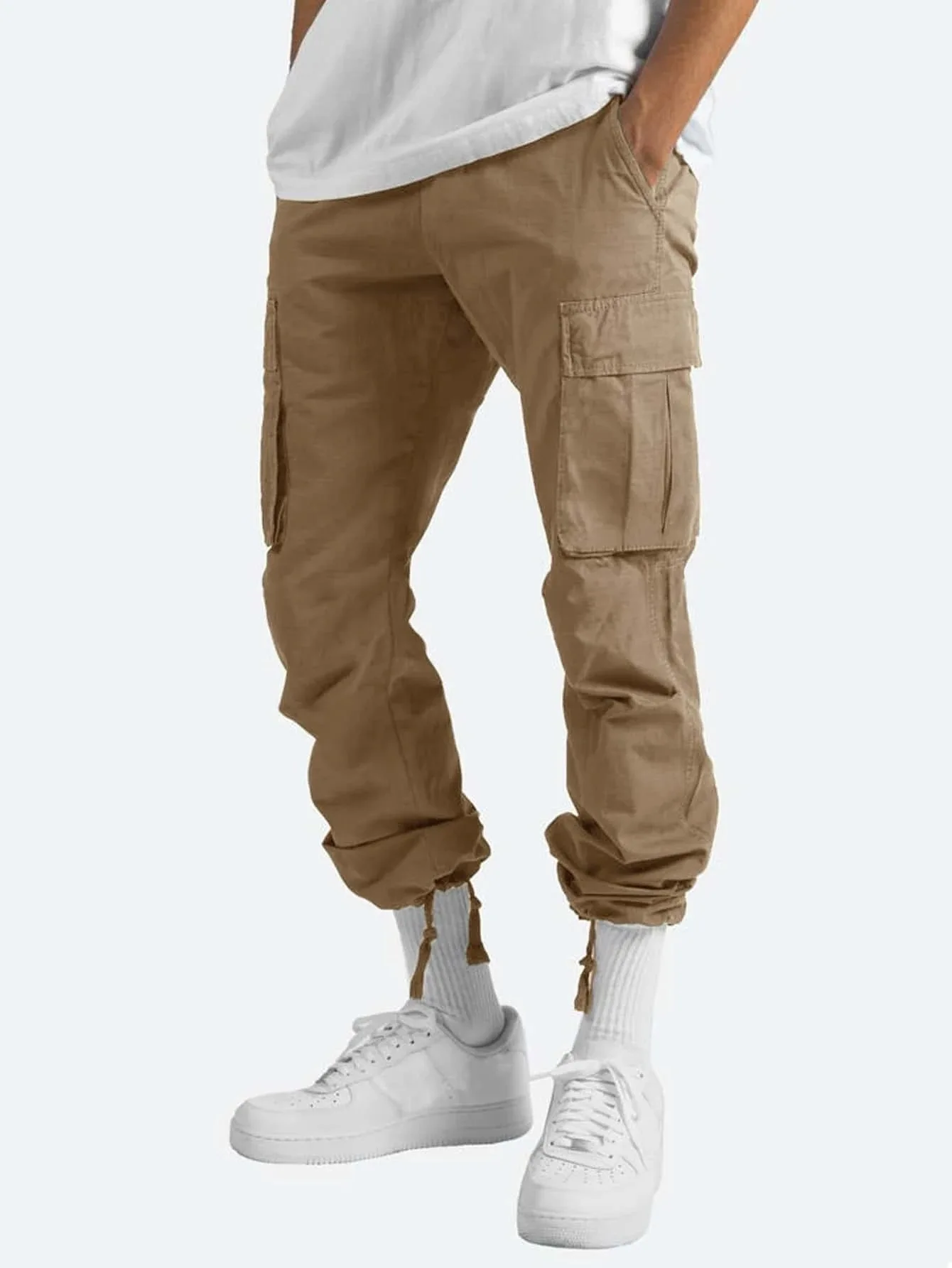 2024 New Spring Summer Street Fashion Man Pants Multi-pocket Sweatpants Overalls Baggy Casual Men's Trousers Cargo Pants S-5XL