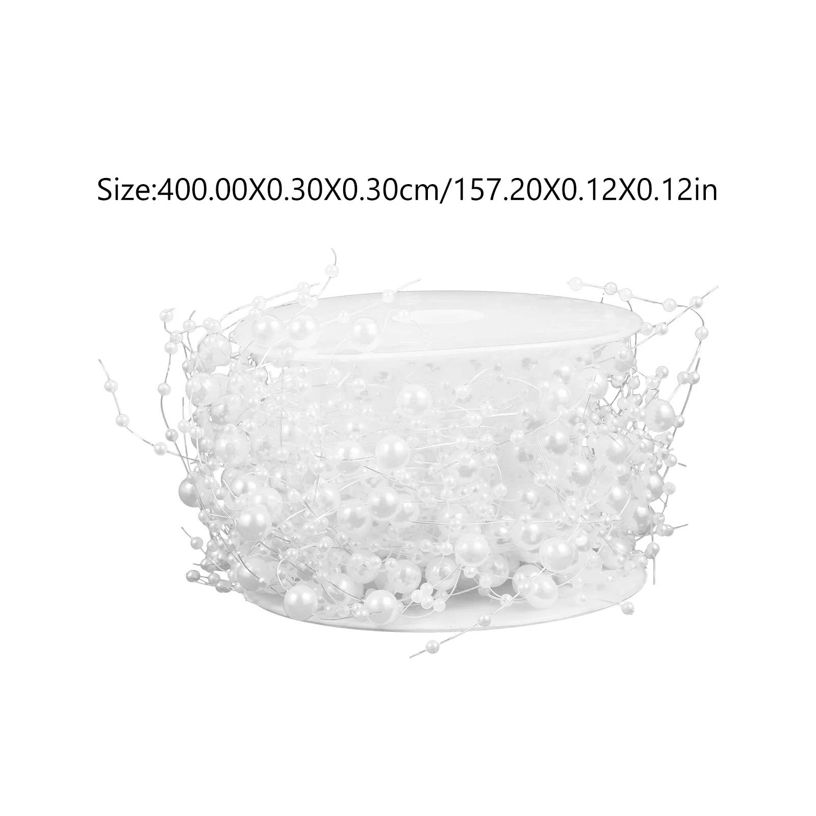 Pearl Garland Vase Chain Filler Pearls Floating Beads for Vases DIY Beading White Bride 5