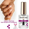 Tinovo Uno Nail Strengthener All In One 12ML Nail Hardener Normal Base Coat Top Coat Clear Natural Nail Polish Manicure Repair 2