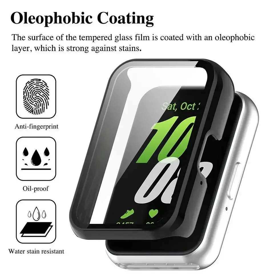 Screen Protector Glass and Case for Samsung Galaxy Fit 3 Accessories