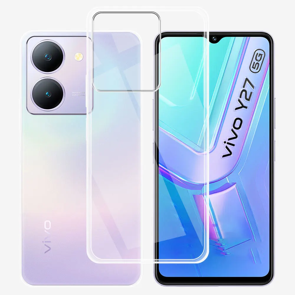 Per Custodie Vivo Y27 Custodia Protettiva In Silicone Morbido Trasparente Per Vivo Y35 Y21S Vivo Y35M Cover Coque Per Vivo Y36 Y33S Y21 Fundas