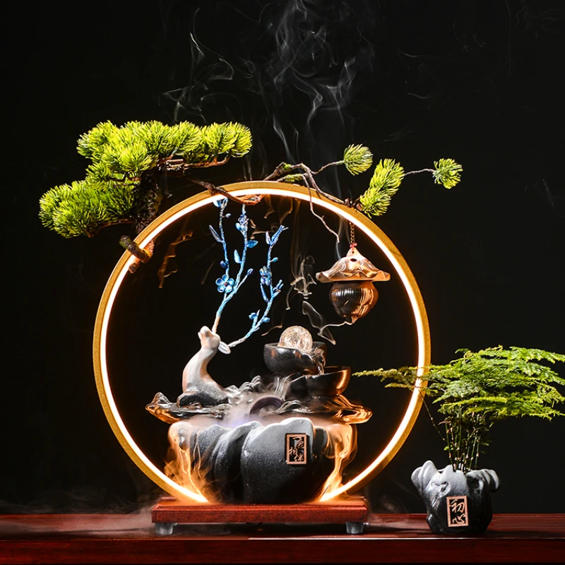 

Украшения на удачу, креативные Циркулирующие воды, для дома, гостиной, входа в гостиную, олень удачи, переход в новый