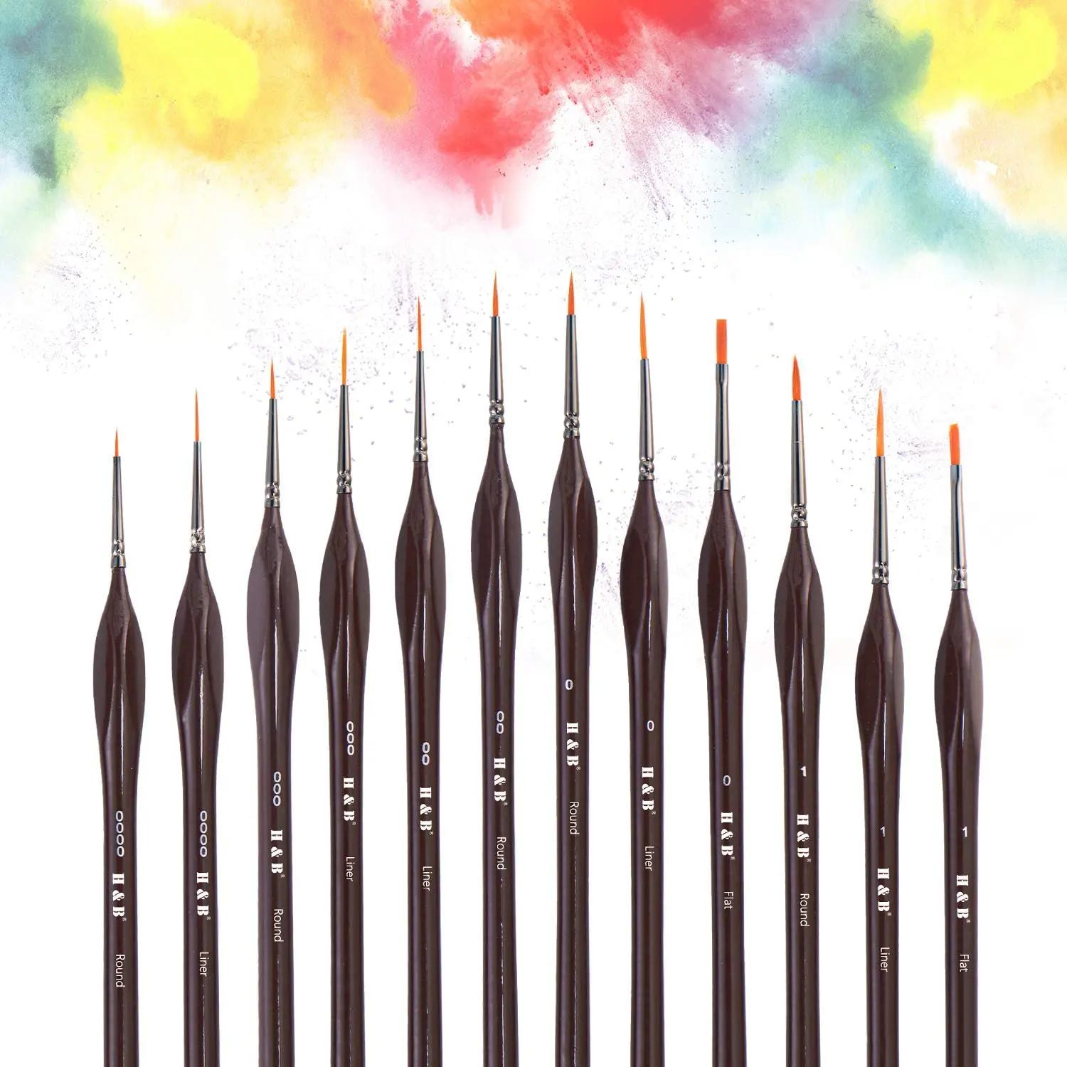 Miniature Paint Brushes Detail Set 12-Piece Tiny Professional Micro Fine  Brush for Detailing Acrylic Watercolor Art Supplies Kit - AliExpress