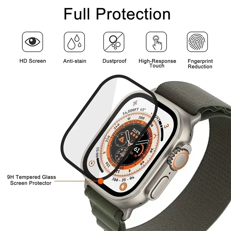 Displayschutzfolie für Apple Watch Serie 10-9-8-7-6 5 Se ultra-2 49 mm 41 mm 45-42-46 mm 44 mm (nicht gehärtetes Glas) Filmzubehör – Detail 9