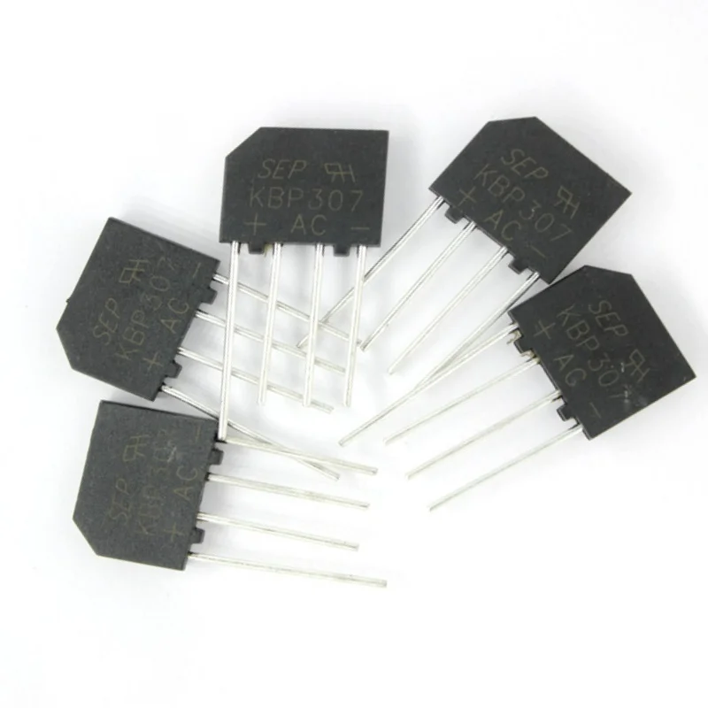 Diode Bridge Rectifier SAMIORB 10PCS KBP307 Ridge Rectifier KBP 307 Power Diode 3A 1000V Electronica Componentes