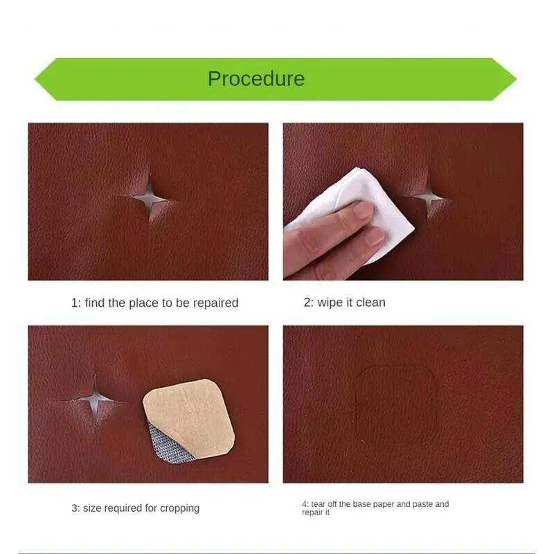 Leather Repair Tape Leather Repair Sticker Leather Patch Leather Repair Leather Repair Material Leather Repair Patch Self Adhesive Leather Sticker Self Adhesive Leather For Sofa Repair Patch Furniture Table Chair Sticker Seat Bag Shoe Bed Fix Mend PU Artificial Leather Skin