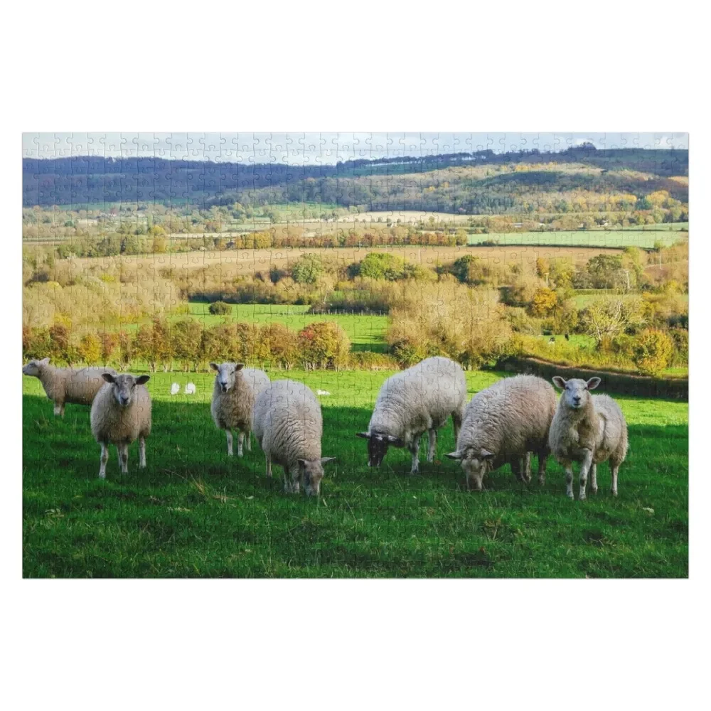 

Sheep in the Cotswolds Jigsaw Puzzle Customs With Photo Personalized Toys Customized Gifts For Kids Puzzle
