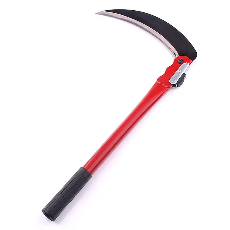 Household Gardening Cutting Grass Sickle Agricultural Folding Long Handle Hand Sickle Manganese Steel Blade Weeding Tools серп weeding tool