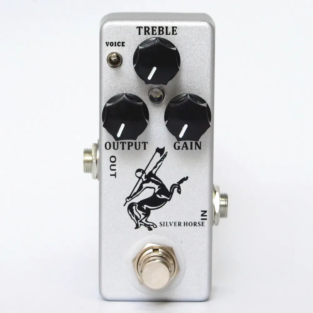 MOSKY Golden/Silver Horse Overdrive Pedal with True Bypass in Metal Shell
