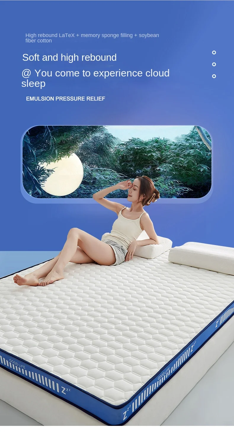 Description Picture 6 of itemTatami Slow Rebound Memory Foam Filling Students Thickened Breathable Mattress Home Hotel Latex Mattress Double Full Size